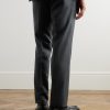 Straight-Leg Pleated Twill Suit Trousers - BK Straight-Leg Pleated Twill Suit Trousers - BK