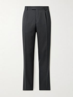 Straight-Leg Pleated Twill Suit Trousers Straight-Leg Pleated Twill Suit Trousers