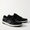 Skel-Top Metallic Bouclé and Leather Sneakers - FR Skel-Top Metallic Bouclé and Leather Sneakers - FR