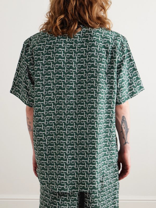 Printed Mulberry Silk Shirt - BK