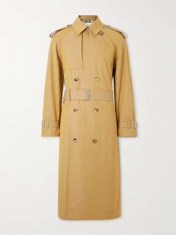 Iridescent Cotton-Gabardine Trench Coat Iridescent Cotton-Gabardine Trench Coat