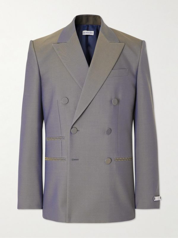 Double-Breasted Wool Suit Jacket Double-Breasted Wool Suit Jacket