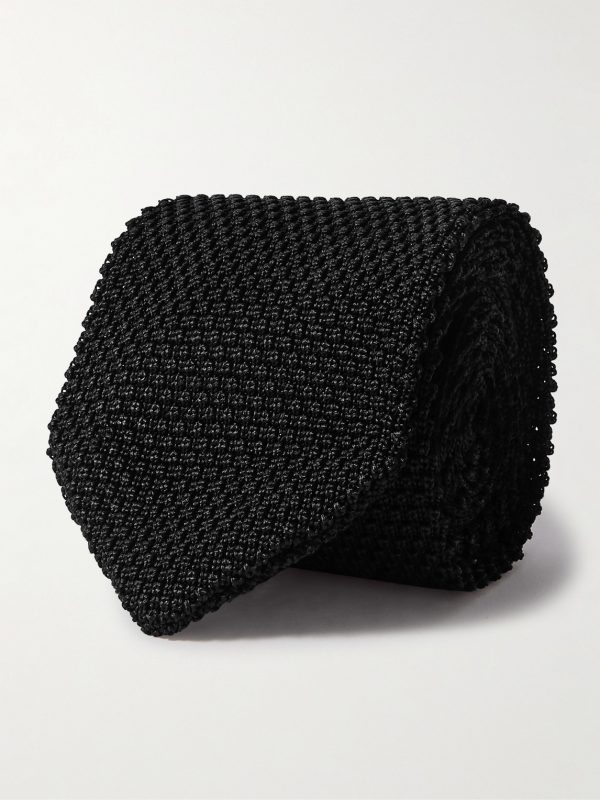 7cm Knitted Silk Tie