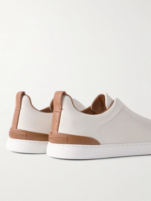 Triple Stitch™ Full-Grain Deerskin Slip-On Sneakers - BK Triple Stitch™ Full-Grain Deerskin Slip-On Sneakers - BK