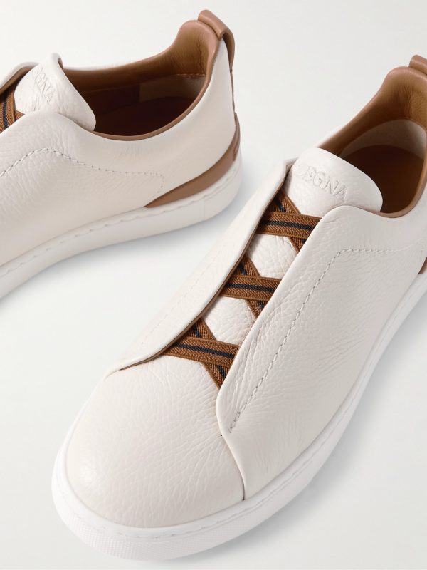 Triple Stitch™ Full-Grain Deerskin Slip-On Sneakers - CU Triple Stitch™ Full-Grain Deerskin Slip-On Sneakers - CU