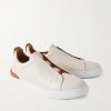 Triple Stitch™ Full-Grain Deerskin Slip-On Sneakers - FR Triple Stitch™ Full-Grain Deerskin Slip-On Sneakers - FR