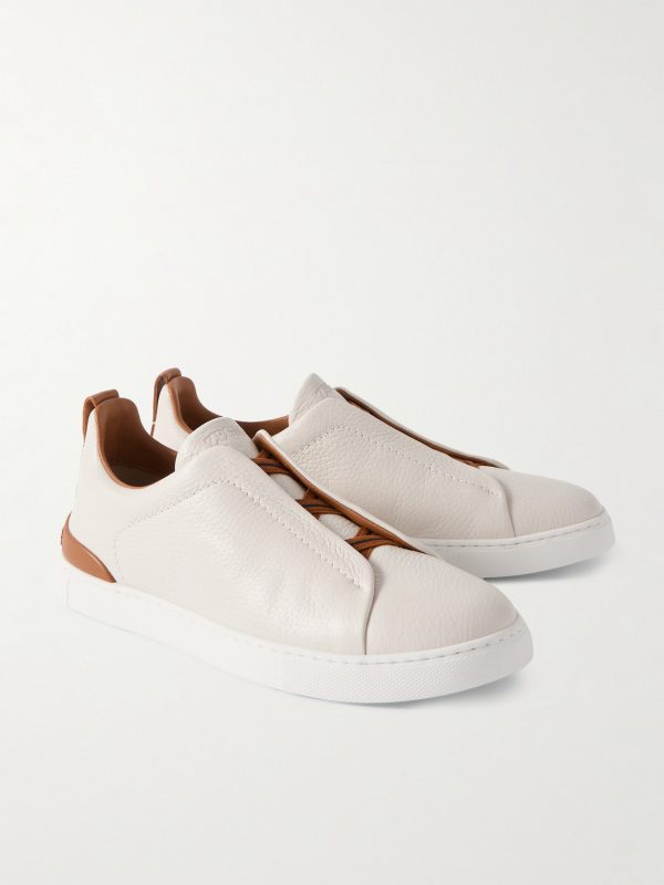 Triple Stitch™ Full-Grain Deerskin Slip-On Sneakers - FR Triple Stitch™ Full-Grain Deerskin Slip-On Sneakers - FR