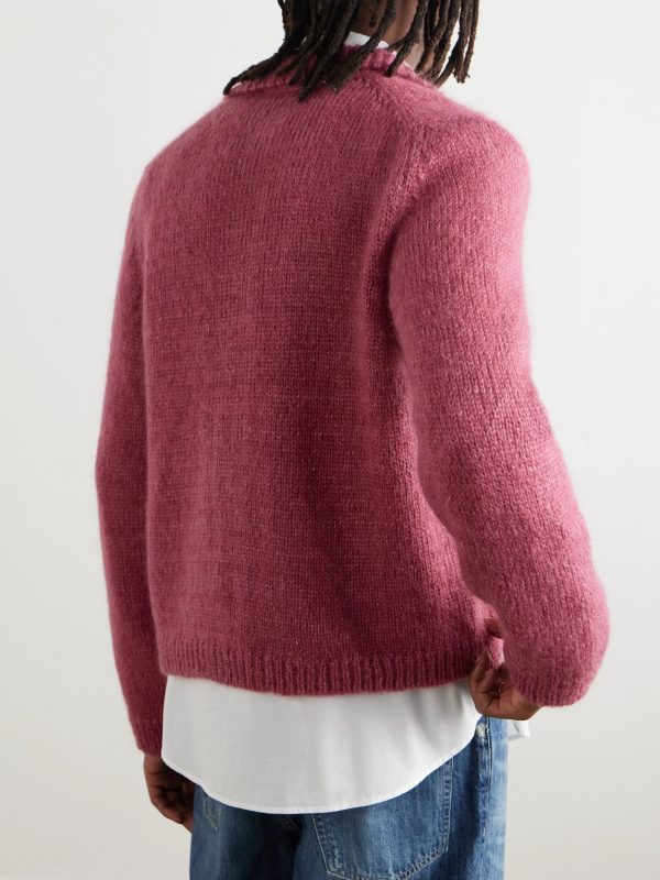 Float Mohair and Silk-Blend Zip-Up Cardigan - BK