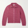 Float Mohair and Silk-Blend Zip-Up Cardigan