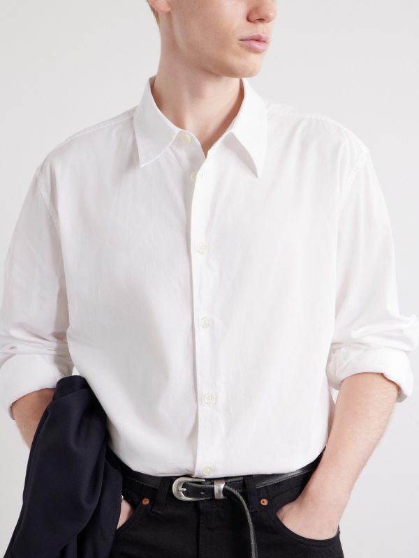 Beyond Logo-Embroidered TENCEL™ Lyocell and Cotton-Blend Poplin Shirt - CU Beyond Logo-Embroidered TENCEL™ Lyocell and Cotton-Blend Poplin Shirt - CU