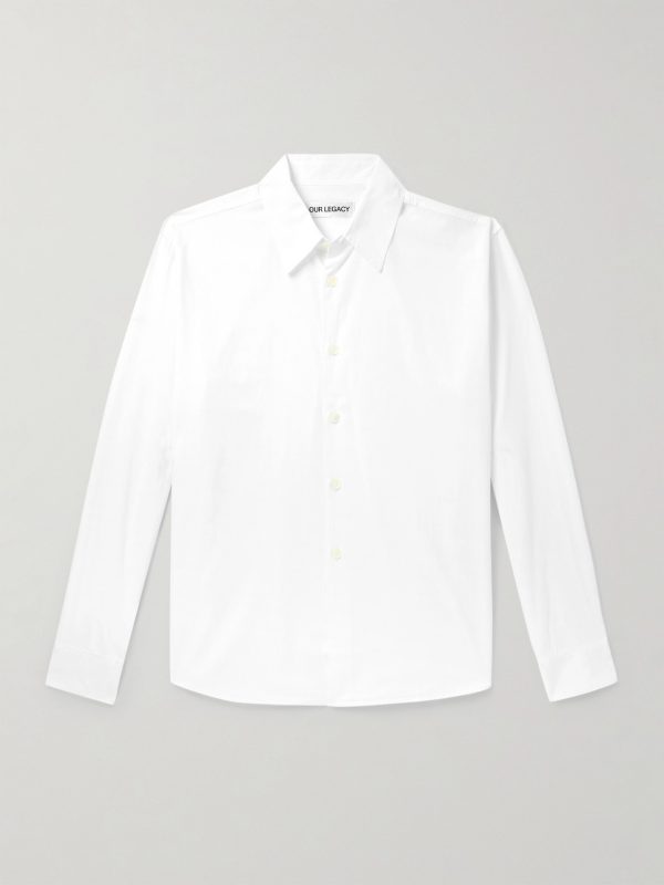 Beyond Logo-Embroidered TENCEL™ Lyocell and Cotton-Blend Poplin Shirt Beyond Logo-Embroidered TENCEL™ Lyocell and Cotton-Blend Poplin Shirt