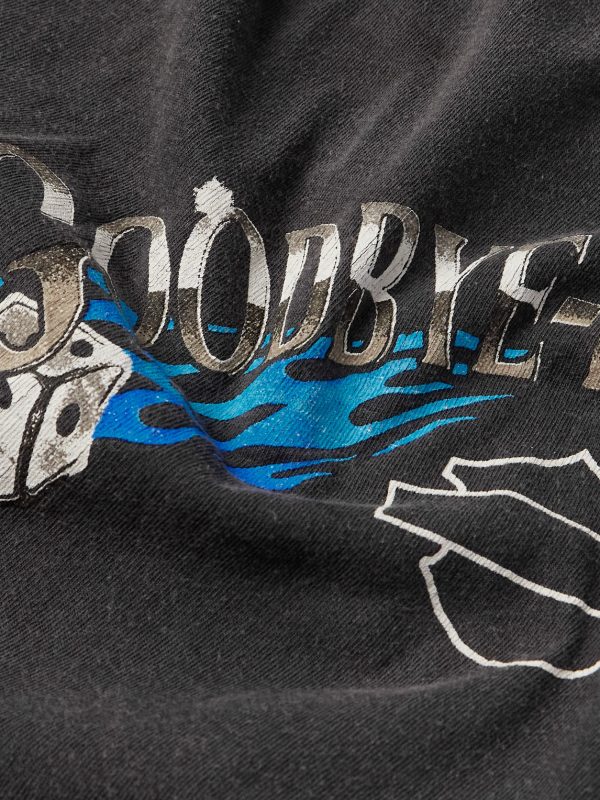 Goodbye Humanity Dice Distressed Printed Cotton-Jersey T-Shirt - CU