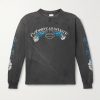Goodbye Humanity Dice Distressed Printed Cotton-Jersey T-Shirt