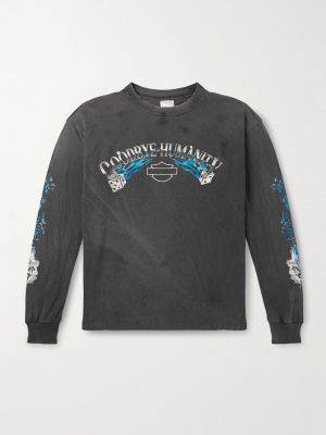 Goodbye Humanity Dice Distressed Printed Cotton-Jersey T-Shirt Goodbye Humanity Dice Distressed Printed Cotton-Jersey T-Shirt