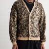 Leopard-Jacquard Brushed-Knit Cardigan - FR Leopard-Jacquard Brushed-Knit Cardigan - FR