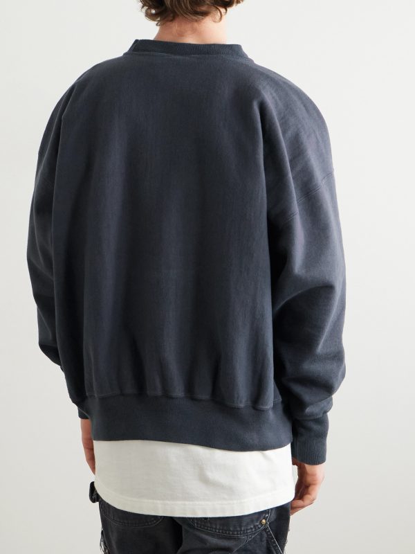 Logo-Print Cotton-Blend Jersey Sweatshirt - BK Logo-Print Cotton-Blend Jersey Sweatshirt - BK
