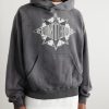 + Denim Tears Logo-Print Distressed Cotton-Jersey Hoodie - FR