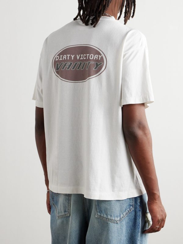 Printed Cotton-Jersey T-Shirt - BK