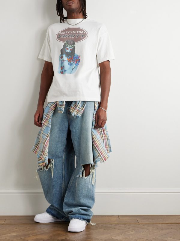 Printed Cotton-Jersey T-Shirt - OU