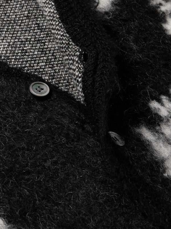 + Denim Tears Jacquard-Knit Cardigan - CU