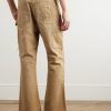 Bootcut Distressed Cotton-Canvas Trousers - BK Bootcut Distressed Cotton-Canvas Trousers - BK