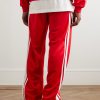Straight-Leg Logo-Embroidered Striped Jersey Track Pants - BK Straight-Leg Logo-Embroidered Striped Jersey Track Pants - BK