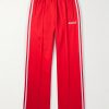 Straight-Leg Logo-Embroidered Striped Jersey Track Pants Straight-Leg Logo-Embroidered Striped Jersey Track Pants