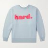 Distressed Printed Cotton-Jersey Sweatshirt