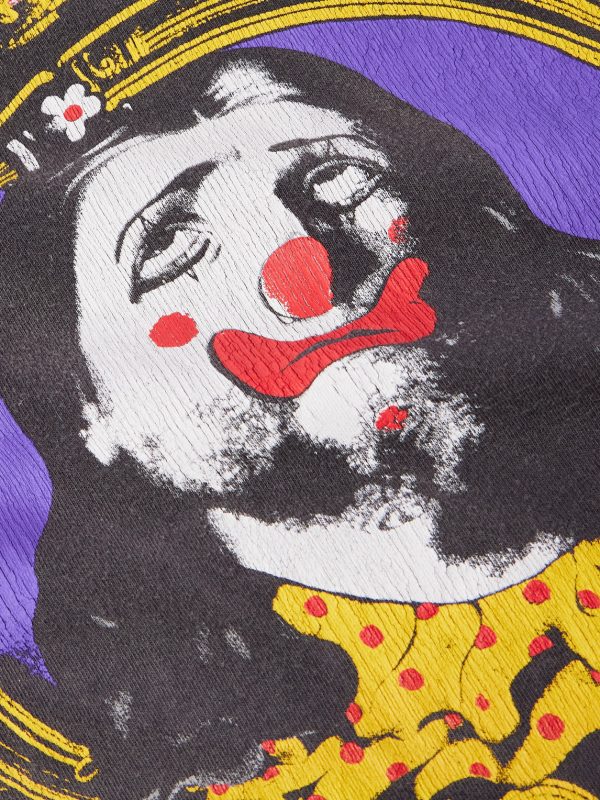 + Born X Raised Clown Distressed Printed Cotton-Jersey T-Shirt - CU + Born X Raised Clown Distressed Printed Cotton-Jersey T-Shirt - CU