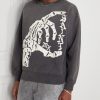 Distressed Printed Cotton-Jersey Sweatshirt - FR Distressed Printed Cotton-Jersey Sweatshirt - FR