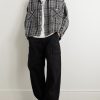 Distressed Checked Cotton-Flannel Shirt - OU Distressed Checked Cotton-Flannel Shirt - OU