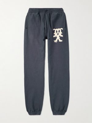 Tapered Logo-Print Cotton-Blend Jersey Sweatpants Tapered Logo-Print Cotton-Blend Jersey Sweatpants