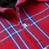 Jersey-Trimmed Padded Checked Cotton-Flannel Hooded Overshirt - CU Jersey-Trimmed Padded Checked Cotton-Flannel Hooded Overshirt - CU