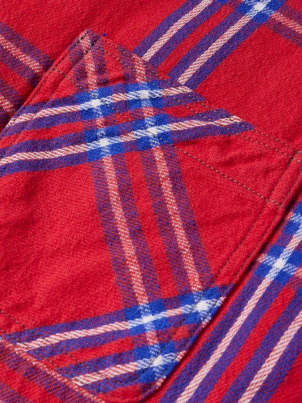 Jersey-Trimmed Padded Checked Cotton-Flannel Hooded Overshirt - E1 Jersey-Trimmed Padded Checked Cotton-Flannel Hooded Overshirt - E1