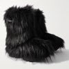 Faux Fur Biker Boots - FR Faux Fur Biker Boots - FR