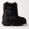 Faux Fur Biker Boots Faux Fur Biker Boots