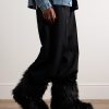 Faux Fur Biker Boots - OU Faux Fur Biker Boots - OU