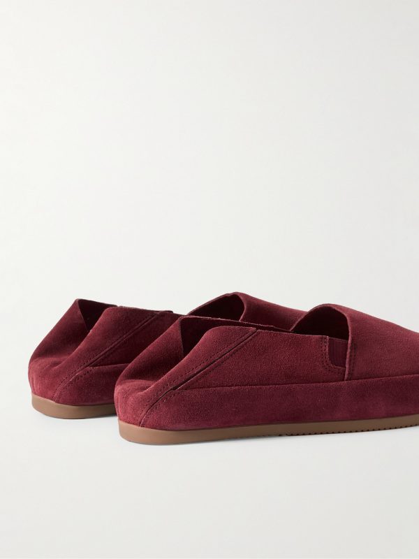 Travel Collapsible-Heel Suede Loafers - BK Travel Collapsible-Heel Suede Loafers - BK