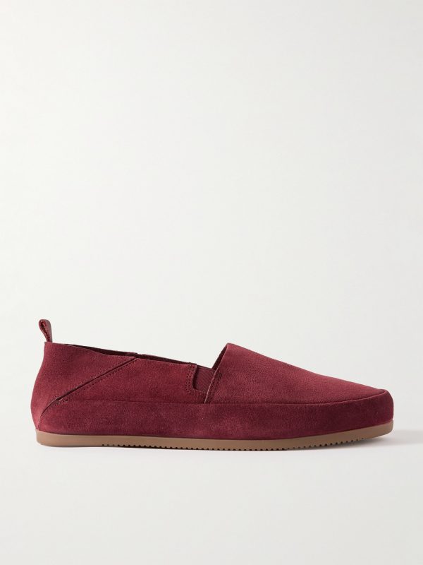 Travel Collapsible-Heel Suede Loafers Travel Collapsible-Heel Suede Loafers