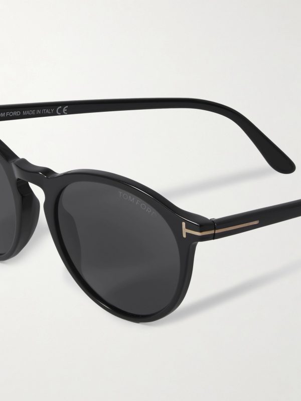 Aurele Round-Frame Acetate Sunglasses - CU Aurele Round-Frame Acetate Sunglasses - CU