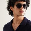 Aurele Round-Frame Acetate Sunglasses - OU Aurele Round-Frame Acetate Sunglasses - OU