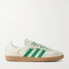 Samba OG Suede-Trimmed Leather Sneakers