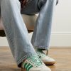 Samba OG Suede-Trimmed Leather Sneakers - OU