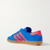 Hamburg Leather-Trimmed Suede Sneakers - BK