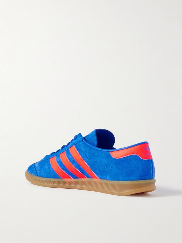 Hamburg Leather-Trimmed Suede Sneakers - BK