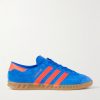 Hamburg Leather-Trimmed Suede Sneakers