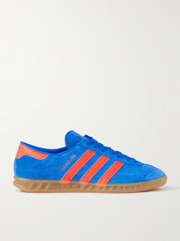 Hamburg Leather-Trimmed Suede Sneakers