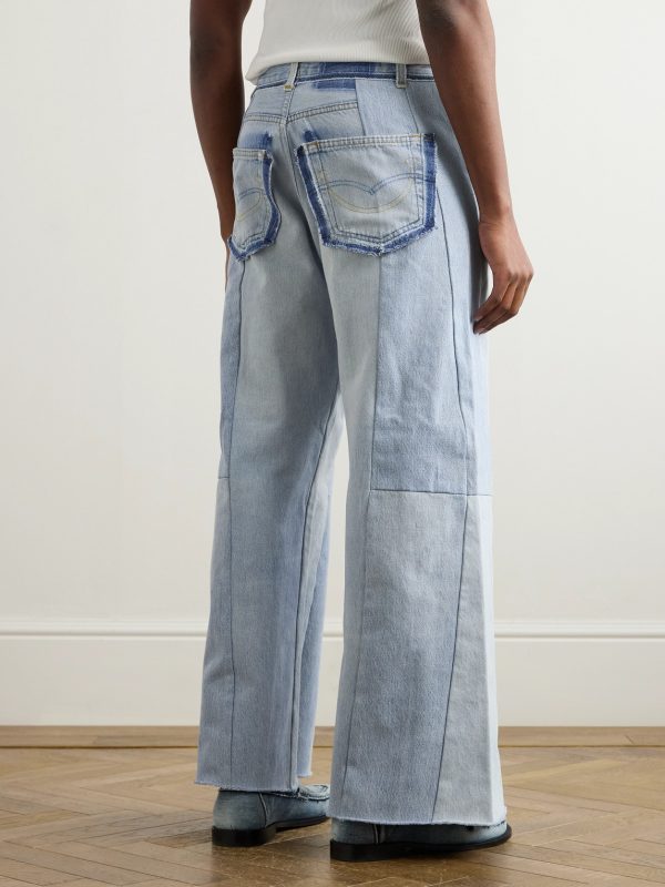 Flared Patchwork Jeans - BK