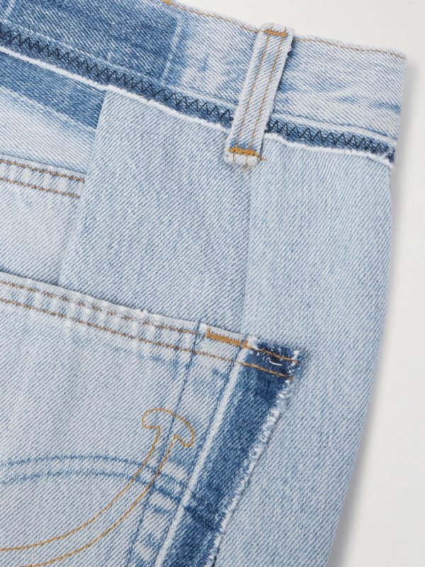 Flared Patchwork Jeans - CU