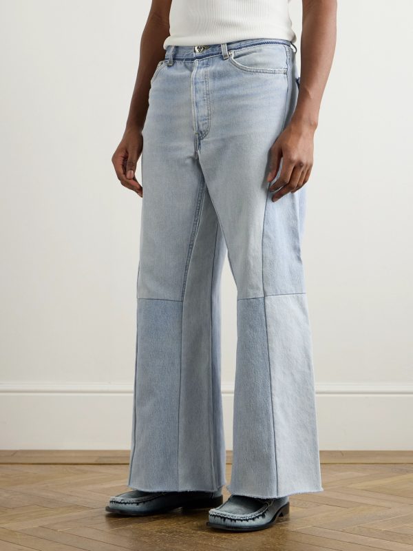 Flared Patchwork Jeans - FR